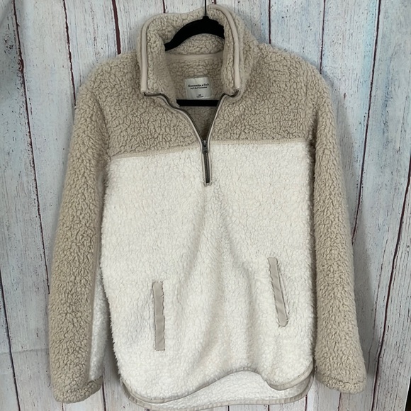 Abercrombie & Fitch Tops - Fuzzy Sherpa quarter zip from Abercrombie & Fitch